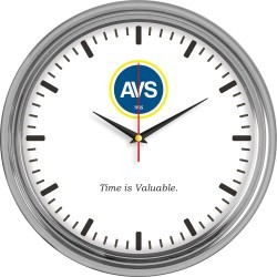 V30-960-B Paslanmaz Metal Duvar Saati